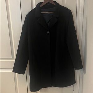 Cinzia Rocca Icons Classic Black Pea Coat